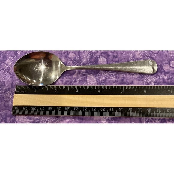 The Main Course MNF3 Oval Soup Spoons Korea Stainless Flatware Set of 5 Vintage - Picture 4 of 4